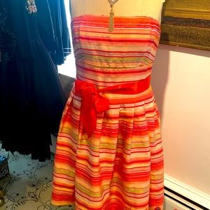 Talbots Summer Strapless Party Dress/ size 16